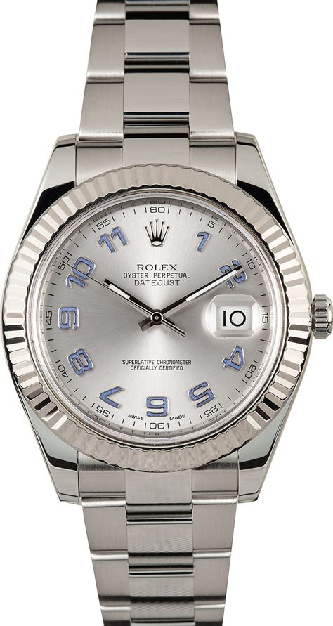 rolex datejust numeri arabi|pre owned rolex 116334.